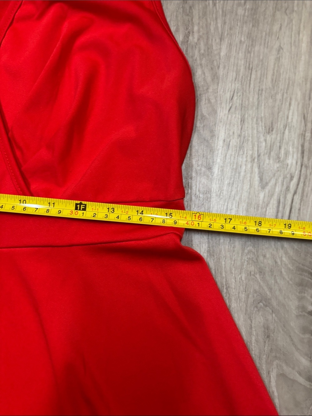 Sleeveless Red Fit-and-Flare Dress - XL - Picture 5 of 6